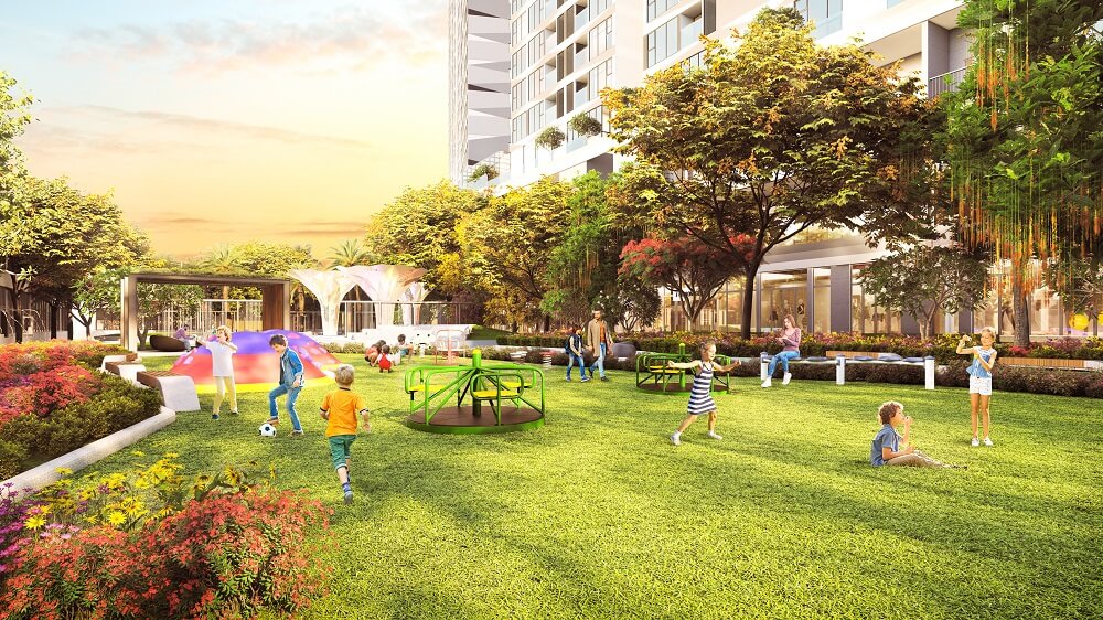 Sân chơi trẻ em phục vụ cư dân